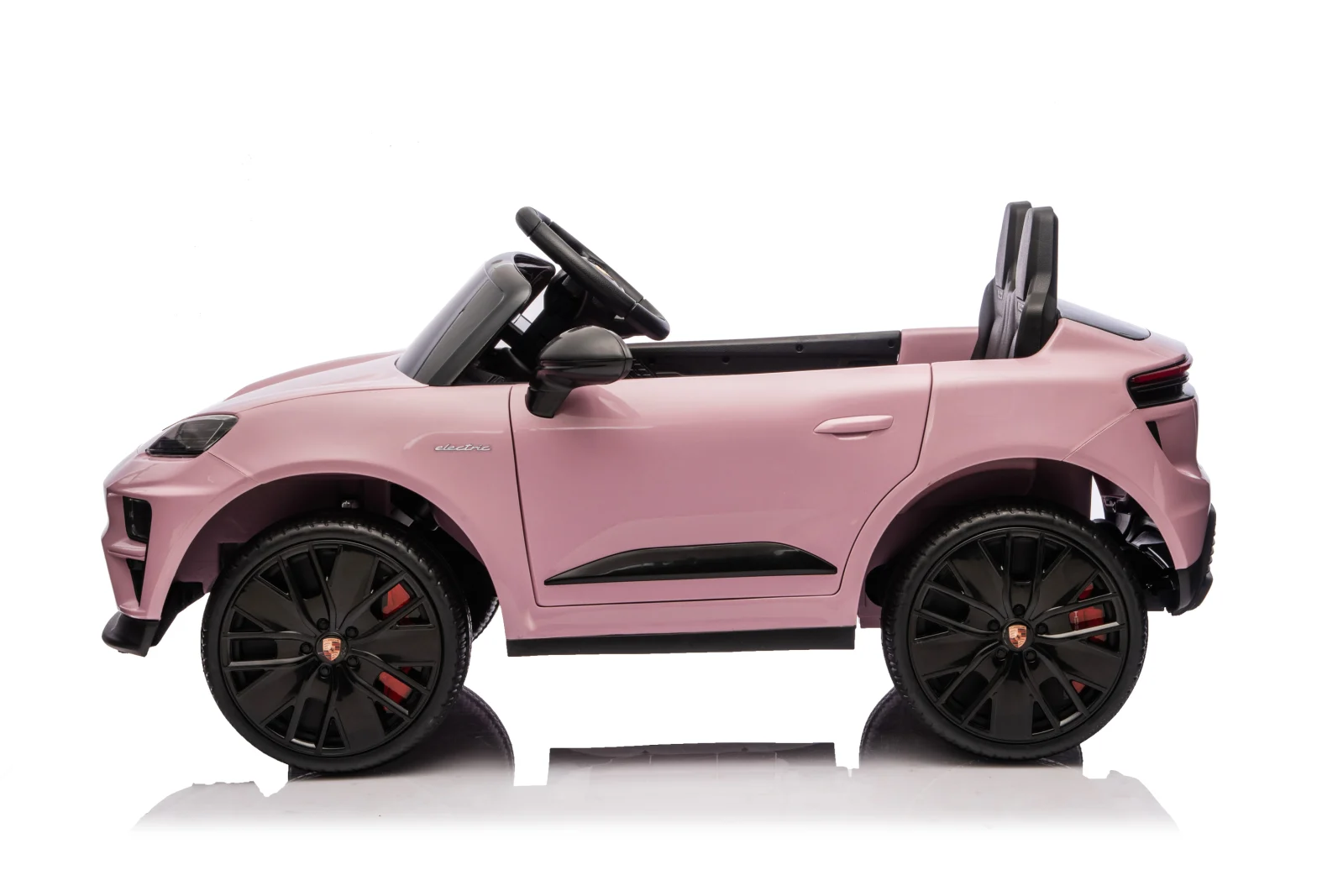 Porsche Macan Electric Ride-On Car for Children, 140W, 12V, EVA Wheels, Eco-Leather Seat, Premium Edition, light pink [24]