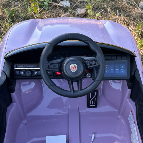 Porsche Macan Electric Ride-On Car for Children, 140W, 12V, EVA Wheels, Eco-Leather Seat, Premium Edition, light pink [11]