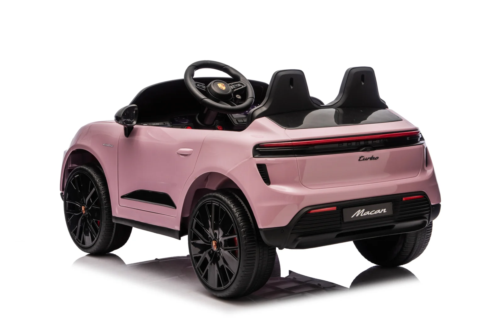 Porsche Macan Electric Ride-On Car for Children, 140W, 12V, EVA Wheels, Eco-Leather Seat, Premium Edition, light pink [21]