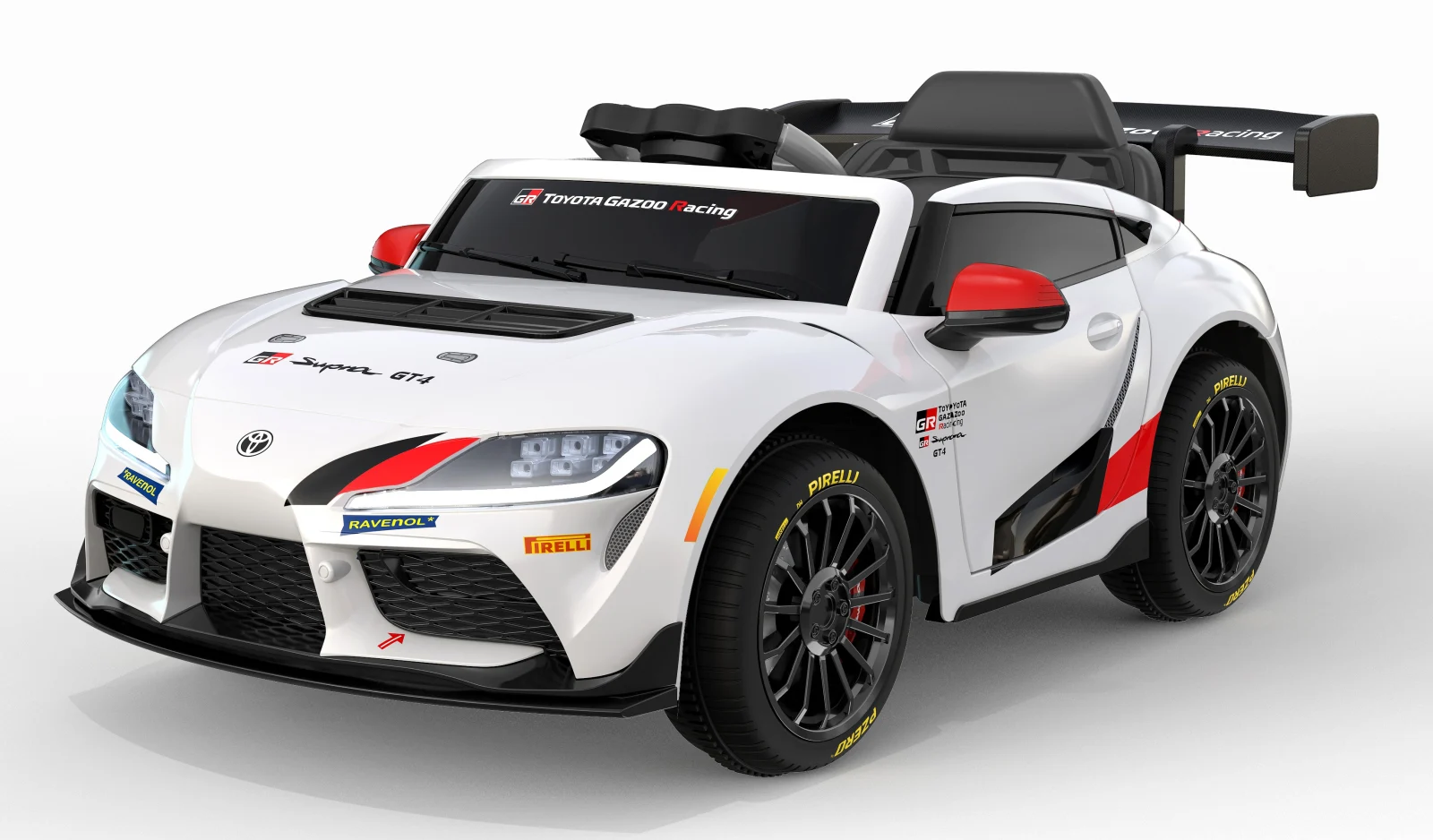 Electric Ride-On cars - Toyota Supra GR Electric Ride-On Car for Kids, 12V 90W, White