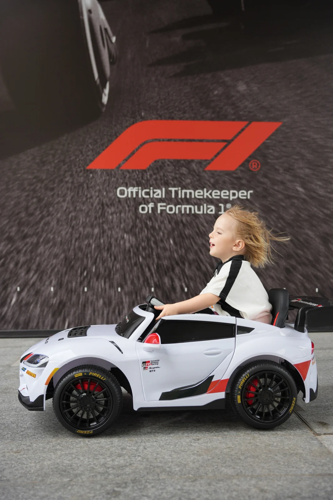 Toyota Supra GR Electric Ride-On Car for Kids, 12V 90W, White [5]