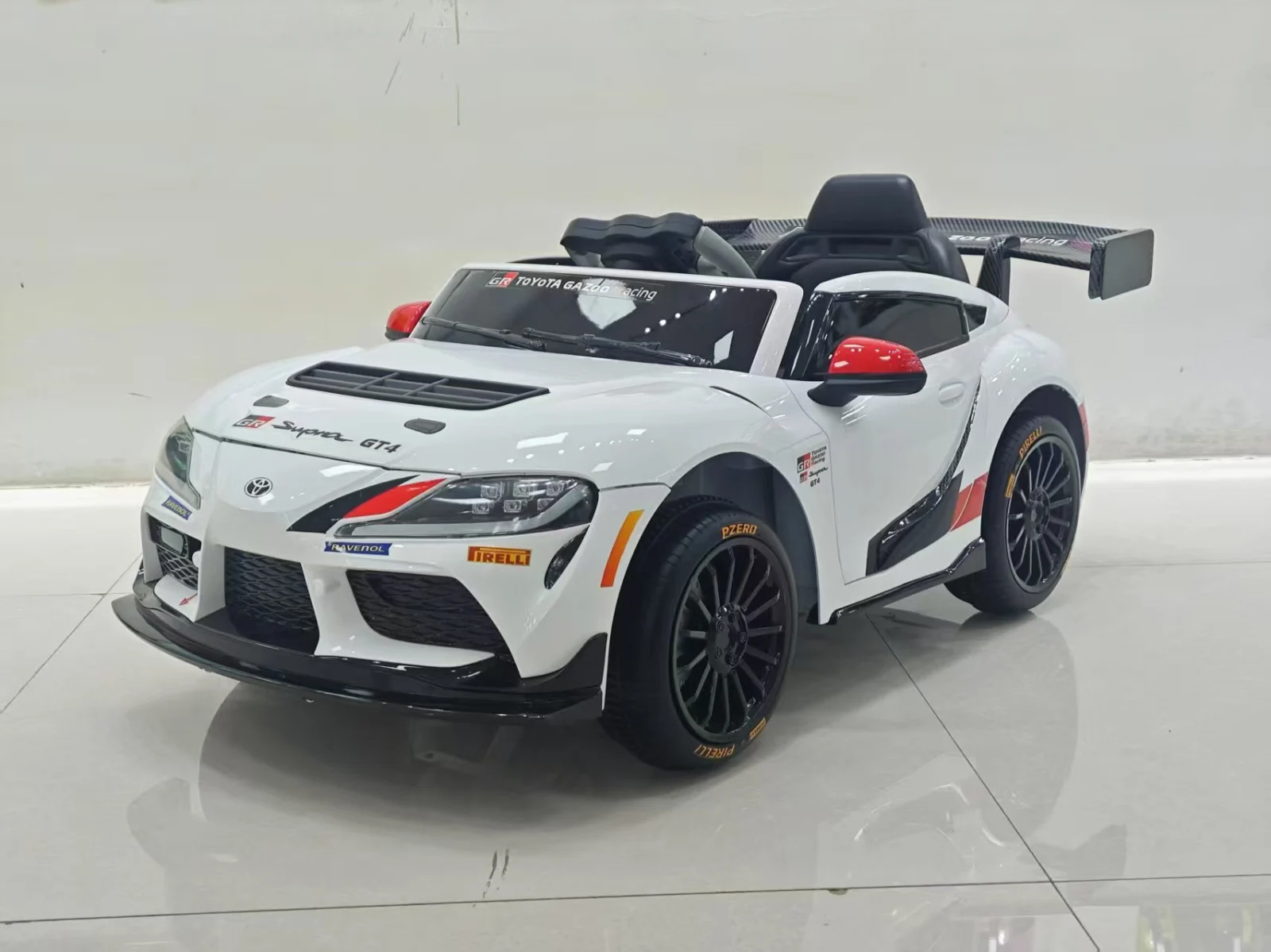 Toyota Supra GR Electric Ride-On Car for Kids, 12V 90W, White [10]