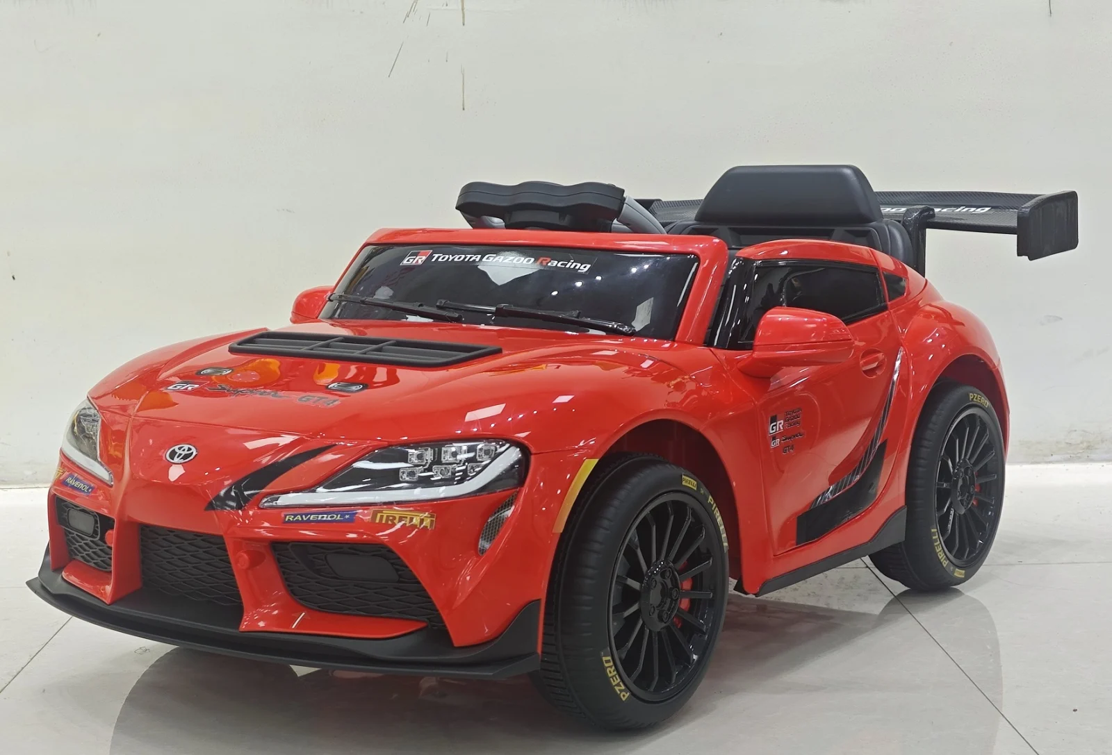 Toyota Supra GR Electric Ride-On Car for Kids, 12V 90W, red [7]