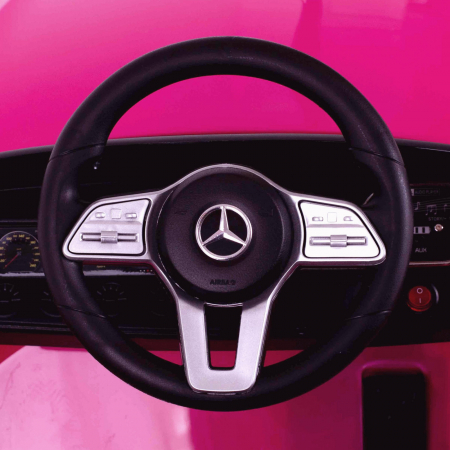 Children's licensed ride on car Mercedes CLS350, 50W, 12V, PREMIUM, pink [3]