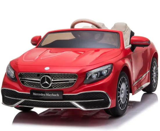 Masinute electrice - Masinuta electrica pentru fetite Mercedes S650 MAYBACH, 70W 12V, Premium, rosie