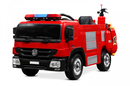 Vehicule speciale copii - Masinuta electrica Pompieri Fire Truck 90W 12V PREMIUM, rosie