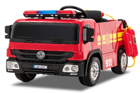 Electric ride on fire truck, for children 3-6 years, standard equipment, red [1]