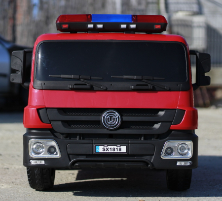 Electric ride on fire truck, for children 3-6 years, standard equipment, red [3]