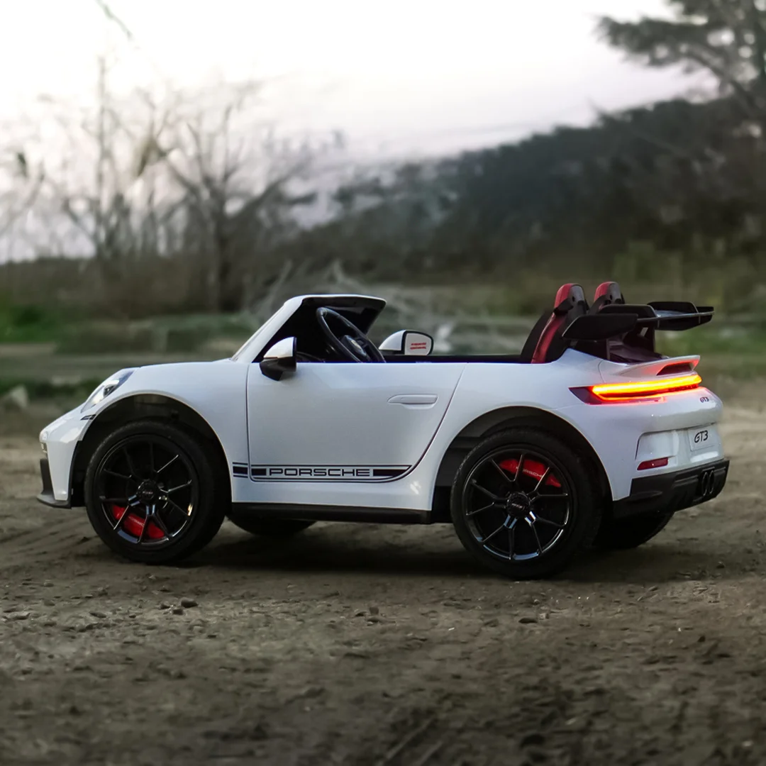Electric Kids Car Porsche 911 GT3 Premium 320W 24V 14Ah, 2-Seater, White [2]