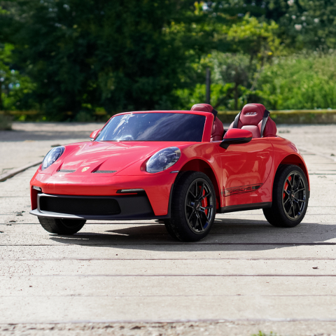 Masinuta electrica Porsche 911 GT3 320W 24V 14Ah premium, 2 locuri, rosie [2]