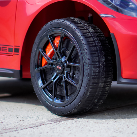 Masinuta electrica Porsche 911 GT3 320W 24V 14Ah premium, 2 locuri, rosie [12]