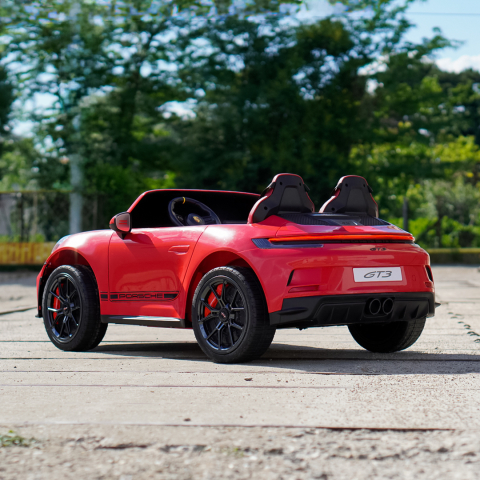 Masinuta electrica Porsche 911 GT3 320W 24V 14Ah premium, 2 locuri, rosie [9]