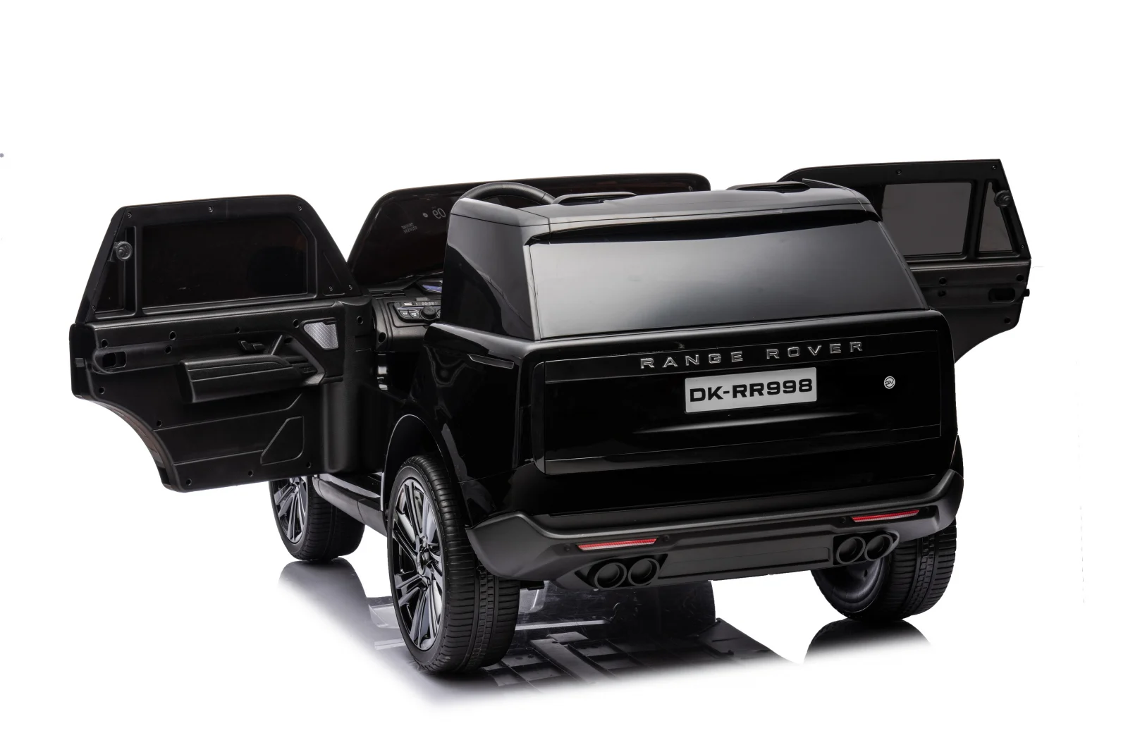 Licensed ride-on car for children Range Rover, 2 seats, 4x4, 160W, 12V 14Ah, premium, black [19]