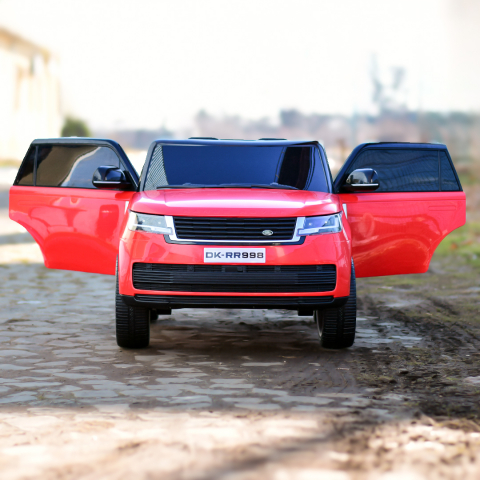 Masinuta electrica Range Rover, 2 locuri, 4x4, 160W, 12V 14Ah, premium, rosie [4]