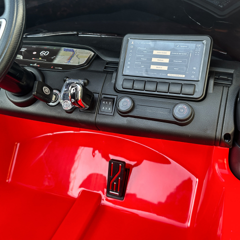 Masinuta electrica Range Rover, 2 locuri, 4x4, 160W, 12V 14Ah, premium, rosie [18]