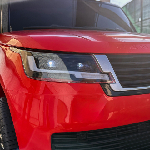 Masinuta electrica Range Rover, 2 locuri, 4x4, 160W, 12V 14Ah, premium, rosie [14]