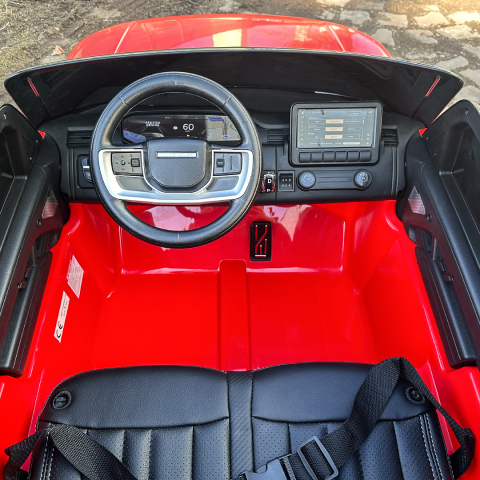 Masinuta electrica Range Rover, 2 locuri, 4x4, 160W, 12V 14Ah, premium, rosie [17]