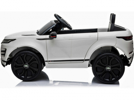 Masinuta electrica cu licenta Range Rover 4x4, 140W 12V, scaun tapitat, alb [14]