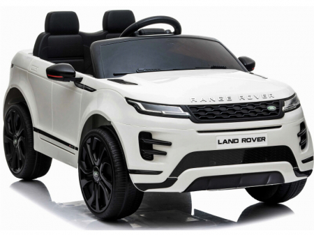 Masinuta electrica cu licenta Range Rover 4x4, 140W 12V, scaun tapitat, alb [13]