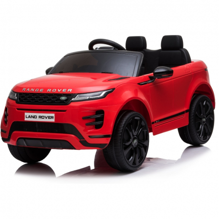 Electric Ride-On cars - Licensed electric ride-on car Range Rover for kids, 4x4 140W, 12V, leather seat, red