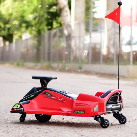 Ride-on Kart car for children 5-11 years, Rider Drift 360, 80W, 24V, red [7]