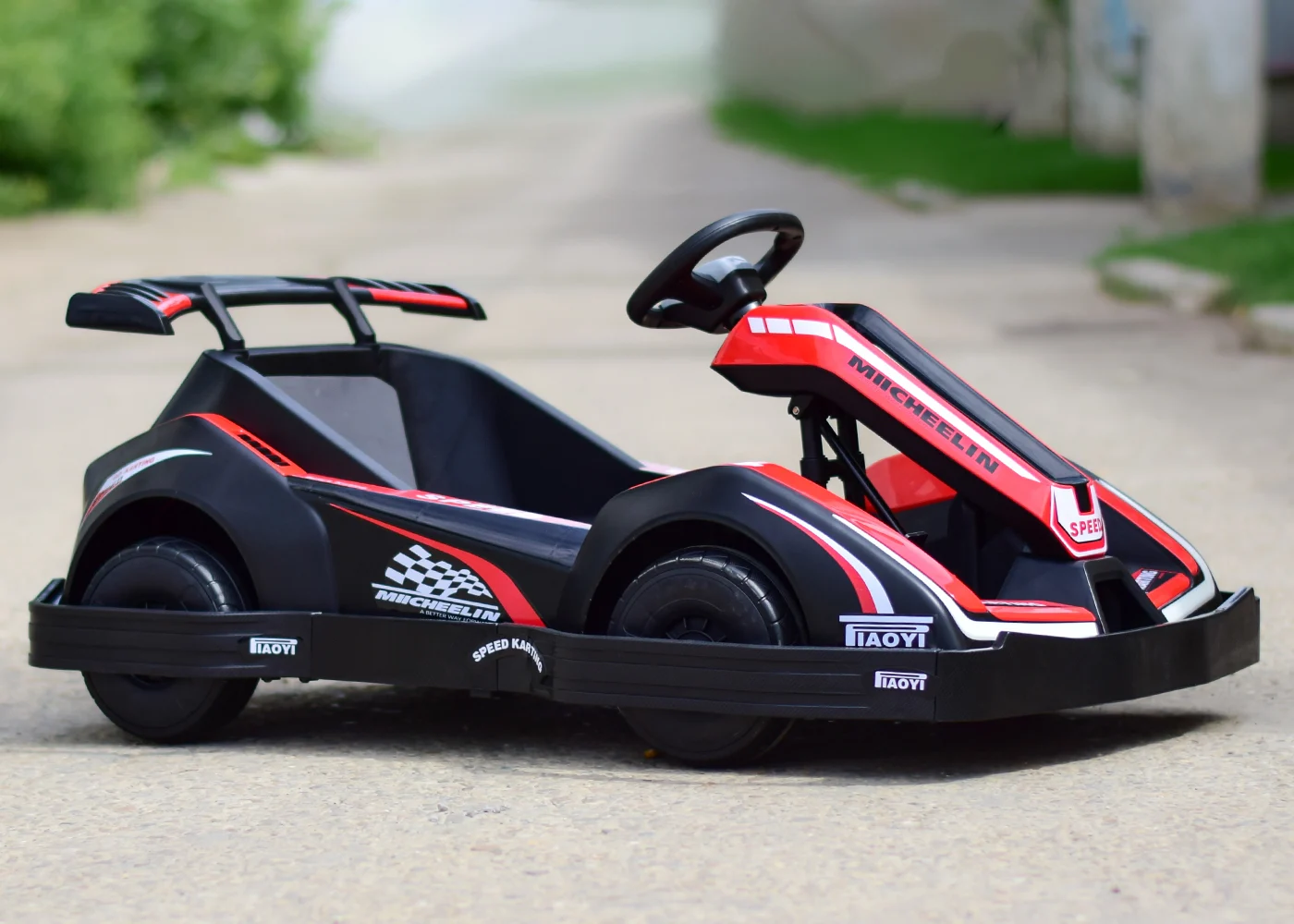 Masinuta electrica tip Racing Kart, pentru copii 3-11 ani, 90W, 12V-7Ah, telecomanda, rosie [9]
