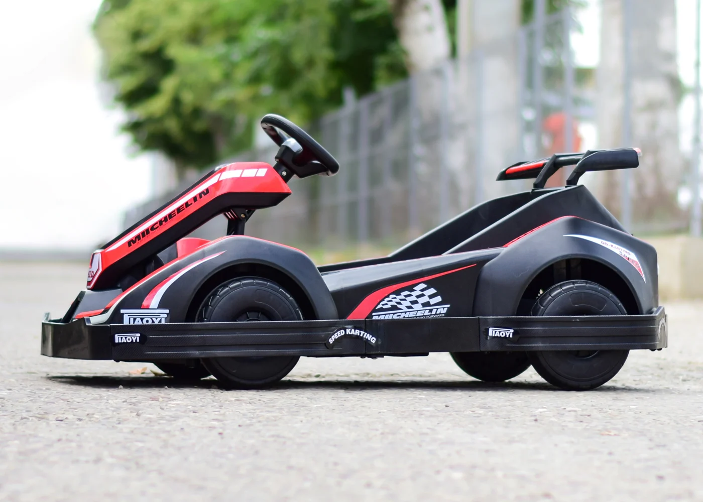 Masinuta electrica tip Racing Kart, pentru copii 3-11 ani, 90W, 12V-7Ah, telecomanda, rosie [8]