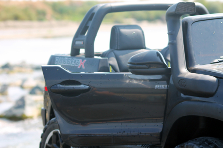 Masinuta electrica copii Toyota Hilux, 4x4, 180W, 12V, premium, neagra [5]
