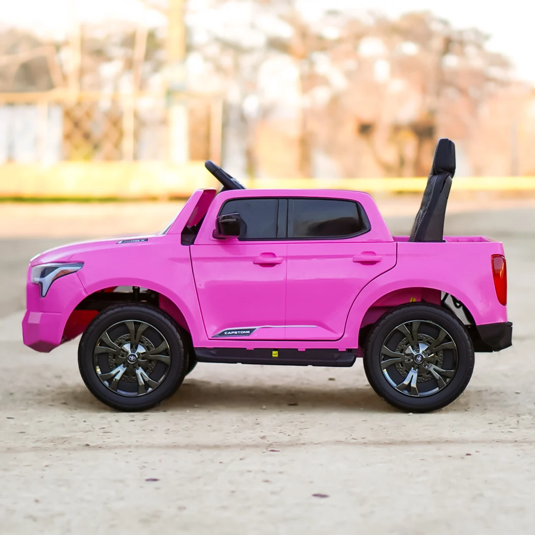 Toyota Tundra I-Max Force 12V 80W Electric Ride-On Car for Kids, Premium Edition, pink [7]