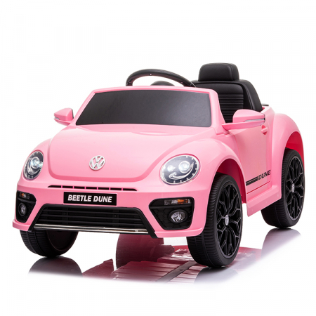 Licensed Ride On cars - Electric ride-on car VW Beetle Dune 60W 12V, swing function, bluetooth, pink