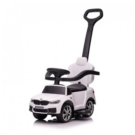 Licensed Ride On cars - Licensed BMW children's ride on car with handle, 2 in 1, premium equiped, white