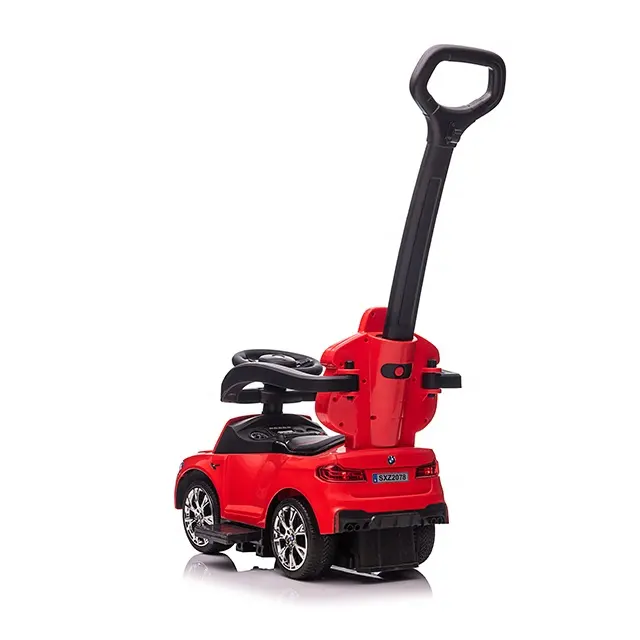 Licensed BMW children's ride on car with handle, 2 in 1, premium equiped, red [10]