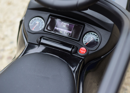 Masinuta pentru copii cu maner, 2 in 1, pentru copii, BMW, premium, neagra [8]