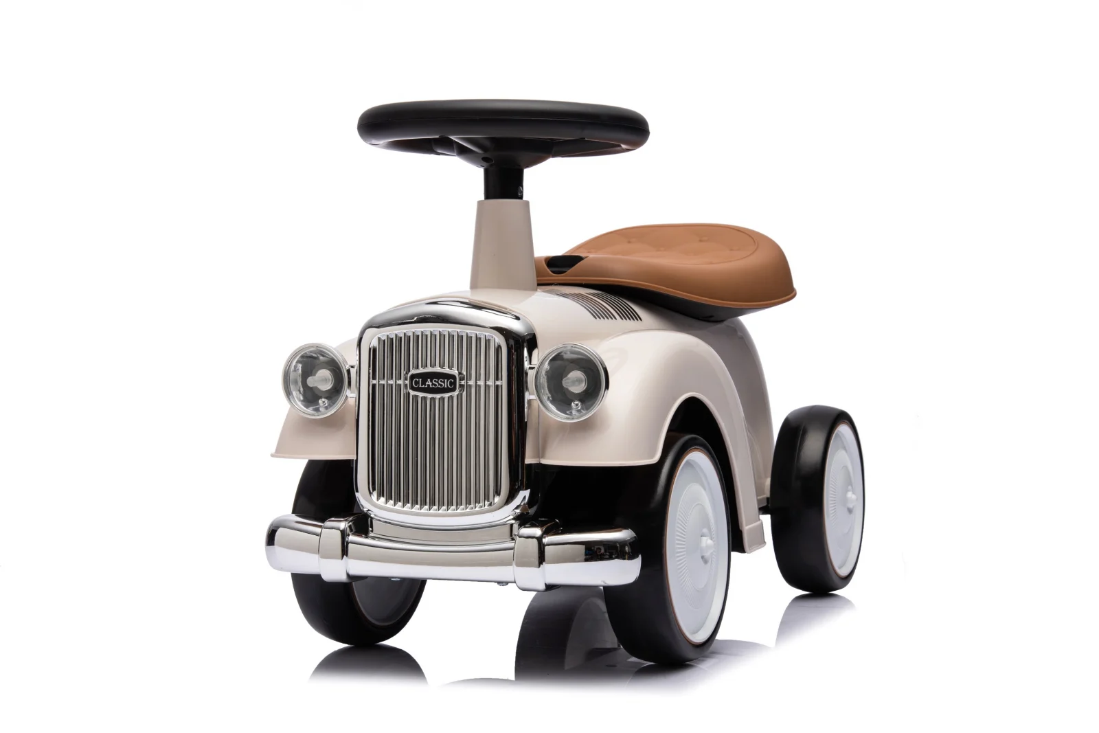 Ride-on car for children, precursory Retro Baby Car, EVA wheels, white [20]