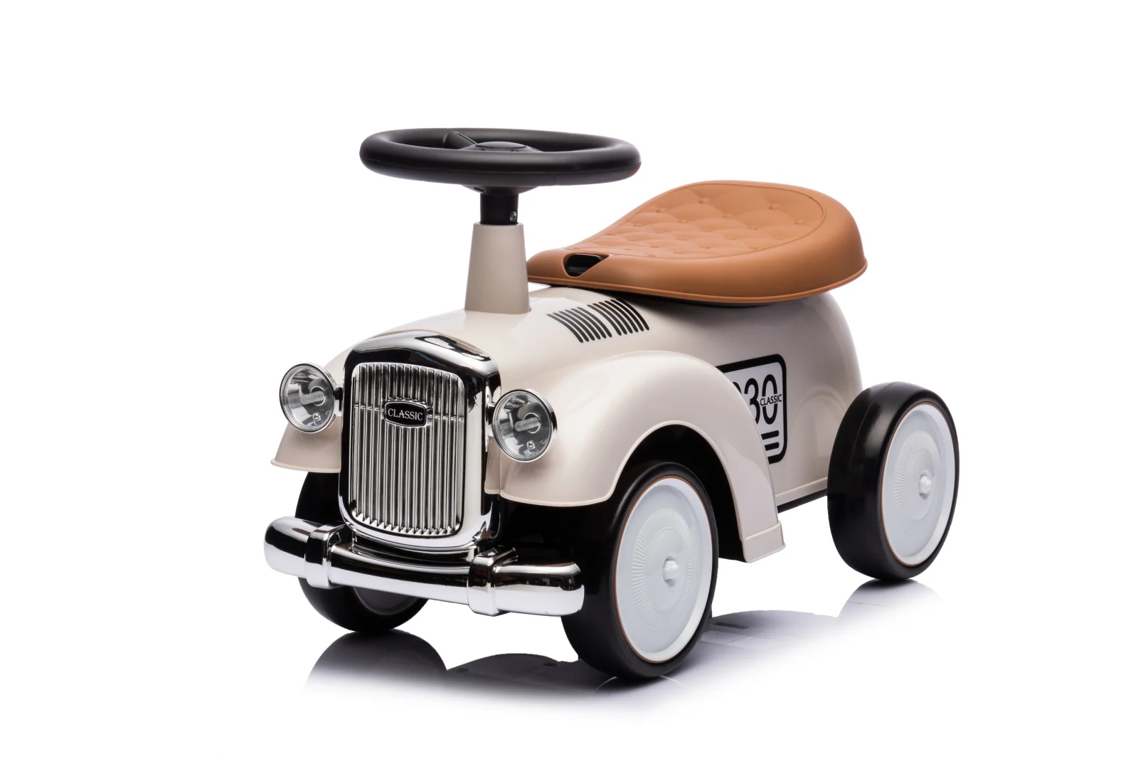 Ride-on car for children, precursory Retro Baby Car, EVA wheels, white [18]