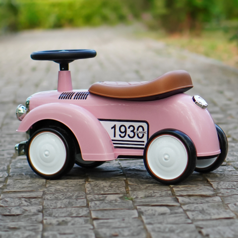 Ride-on car for children, precursory Retro Baby Car, EVA wheels, pink [8]