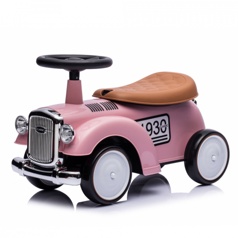 Electric Ride-On cars - Ride-on car for children, precursory Retro Baby Car, EVA wheels, pink