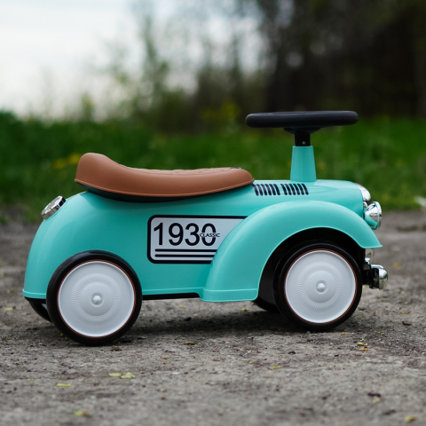 Masinuta pentru copii, premergator Retro Baby Car, roti moi, verde [9]