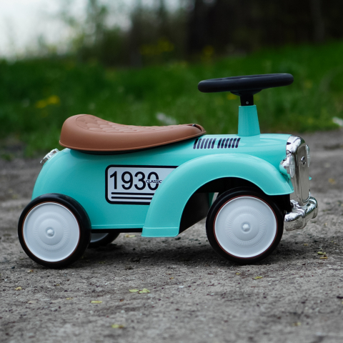 Masinuta pentru copii, premergator Retro Baby Car, roti moi, verde [10]