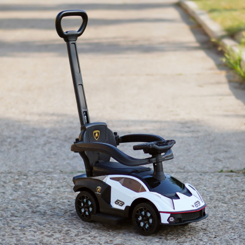 Ride-on car and precursory for children 2 in 1, Lamborghini Essenza SCV12, white [8]