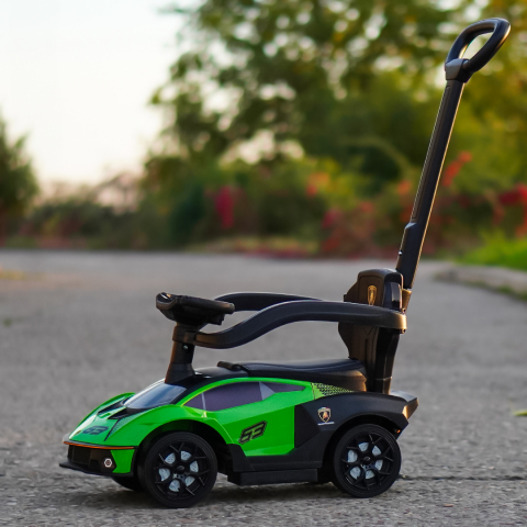 Ride-on car and precursory for children 2 in 1, Lamborghini Essenza SCV12, green [4]