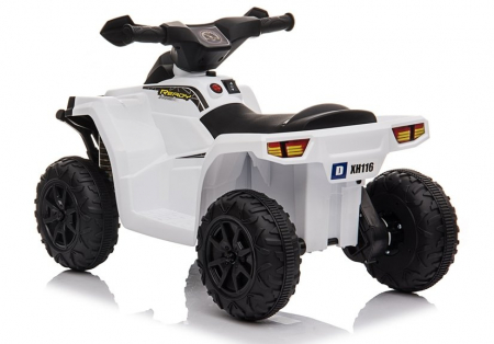 Electric Ride-On Mini ATV for children Kinderauto BJ116, 35W, standard equipped, white [4]