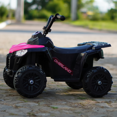 Mini atv electric pentru copii Glory 25W 6V, roz [4]
