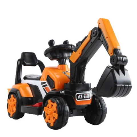 Special Ride on vehicles - Electric ride-on excavator model BJXZ219, power 35W, 6V, with electric charger, yellow