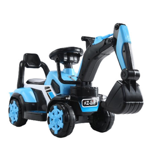 Special Ride on vehicles - Mini-excavator for children, BJXZ216 with manual loader, non-electric, blue