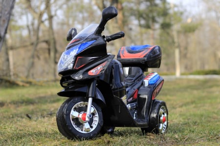 Mini Motocicleta electrica C051, 35W, cu 3 roti, standard, neagra [3]