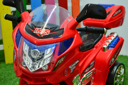 Electric Ride-on mini motorcycle for children Kinderauto C051, 35W, 3 wheels, standard, red [11]
