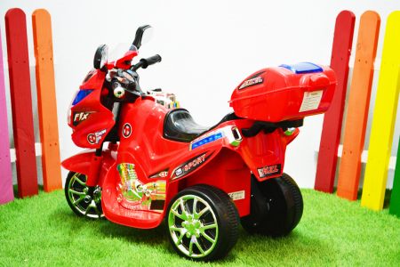 Electric Ride-on mini motorcycle for children Kinderauto C051, 35W, 3 wheels, standard, red [5]
