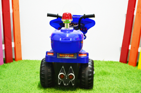 Police style electric Ride-on motorcycle with 3 wheels for children BJQ991, 6V, 25W, blue [3]