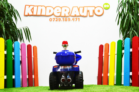 Police style electric Ride-on motorcycle with 3 wheels for children BJQ991, 6V, 25W, blue [2]